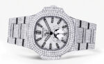 Diamond Patek Philippe Nautilus Stainless Steel Replica