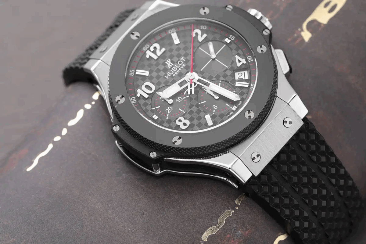 Hublot Big Bang Stainless Steel with Black Rubber Watch Complete Replica
