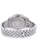 Iced Out Rolex Datejust 36 MM Stainless Steel 16.5 Carats of Diamonds Full Diamond Diamond Dial Jubilee Band Replica