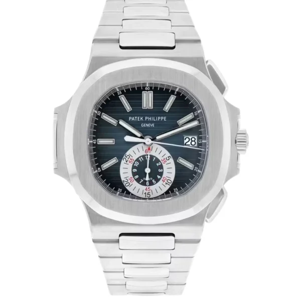 Patek Philippe Nautilus Gradient Blue Dial Steel Bracelet Box/Papers Replica