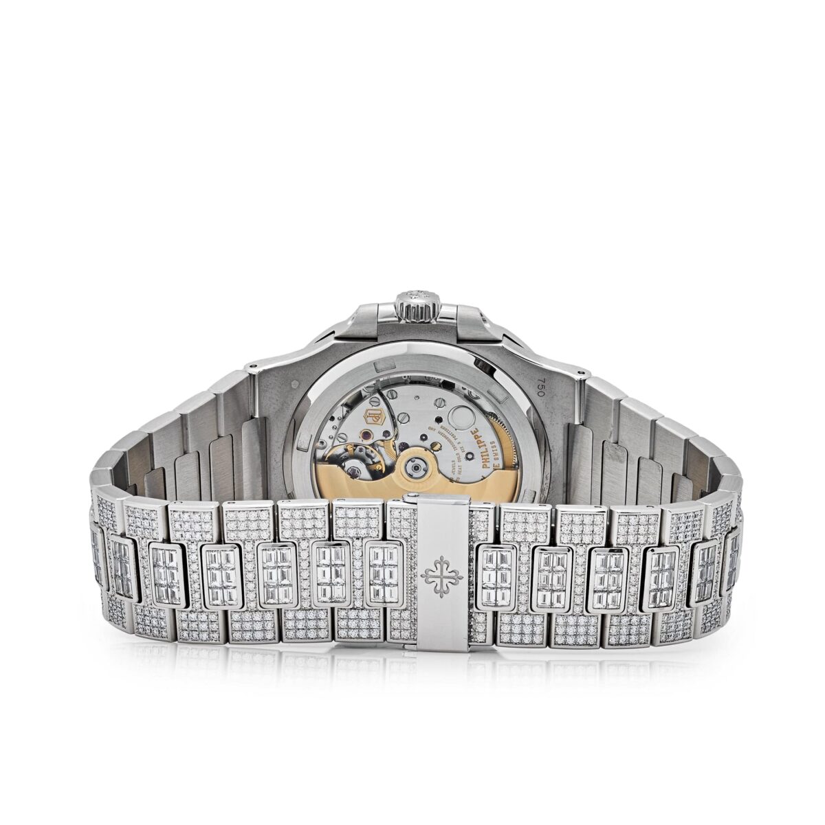 Patek Philippe Nautilus White Gold Diamond Set Replica