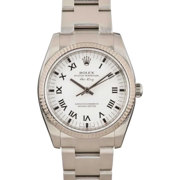 Rolex Air-King 114234 White Gold Replica