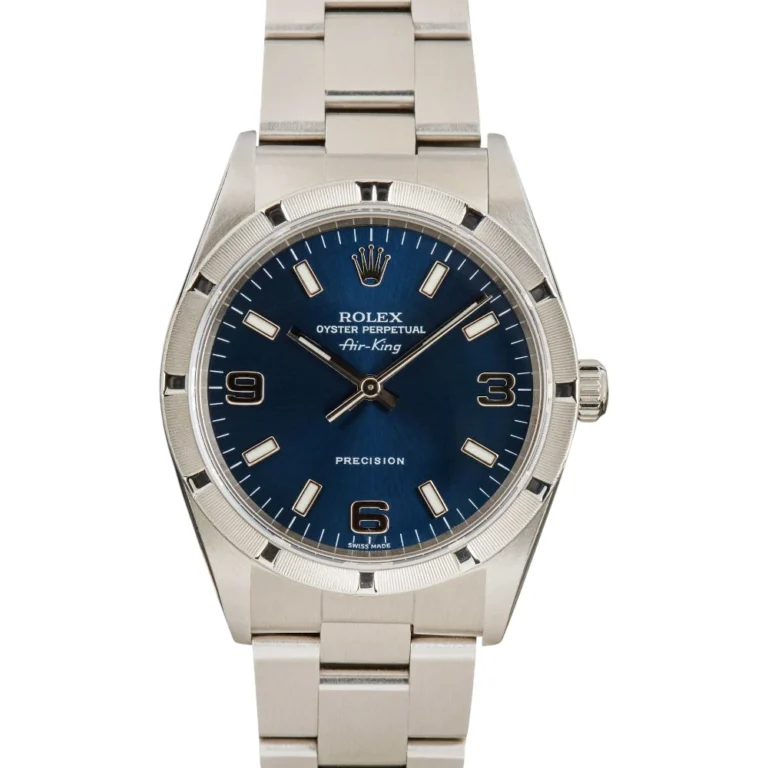 Rolex Air-King 14010 Blue Arabic Replica