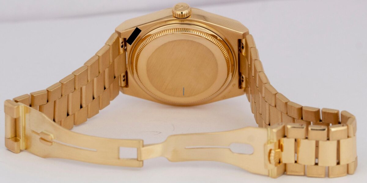 Rolex Day-Date Oysterquartz President Champagne 18K Yellow Gold Watch Replica