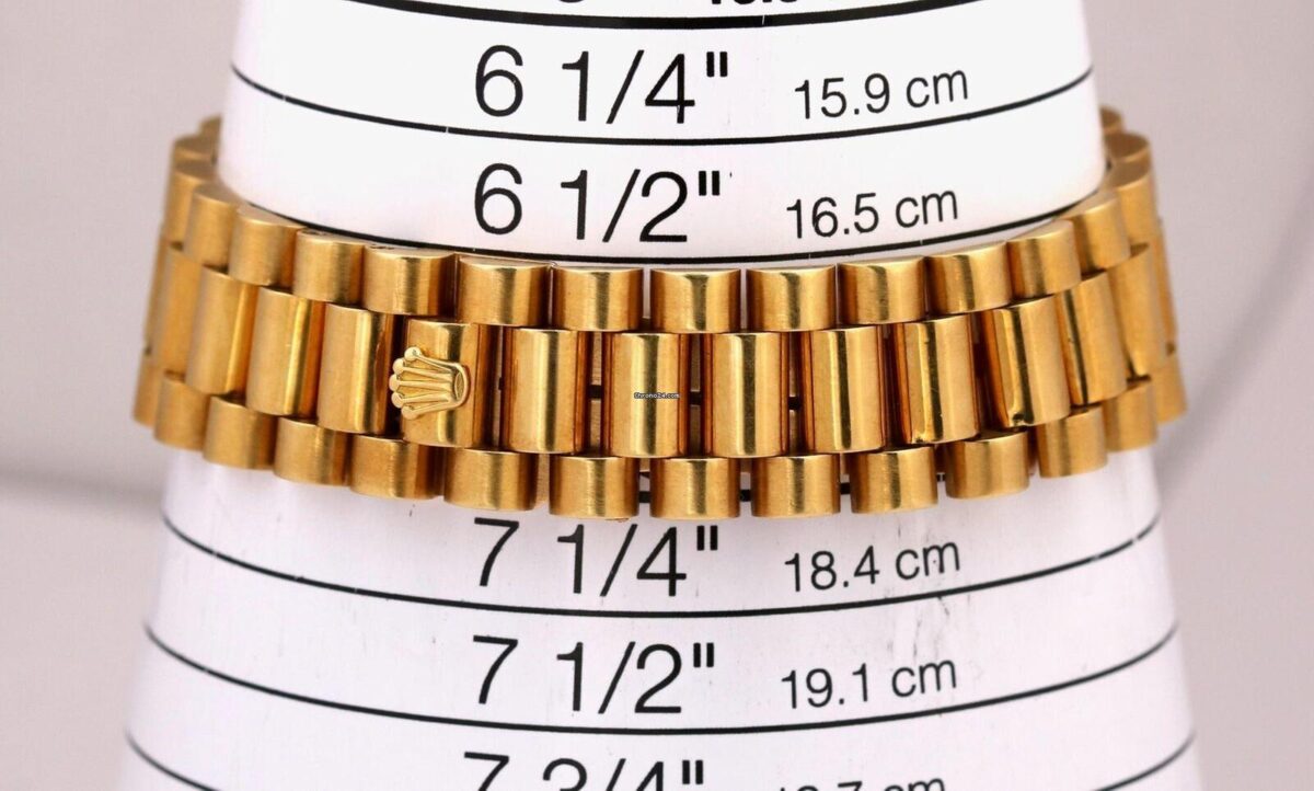 Rolex Day-Date Vintage Wide Boy Dial 18K Yellow Gold SILVER 36mm Replica