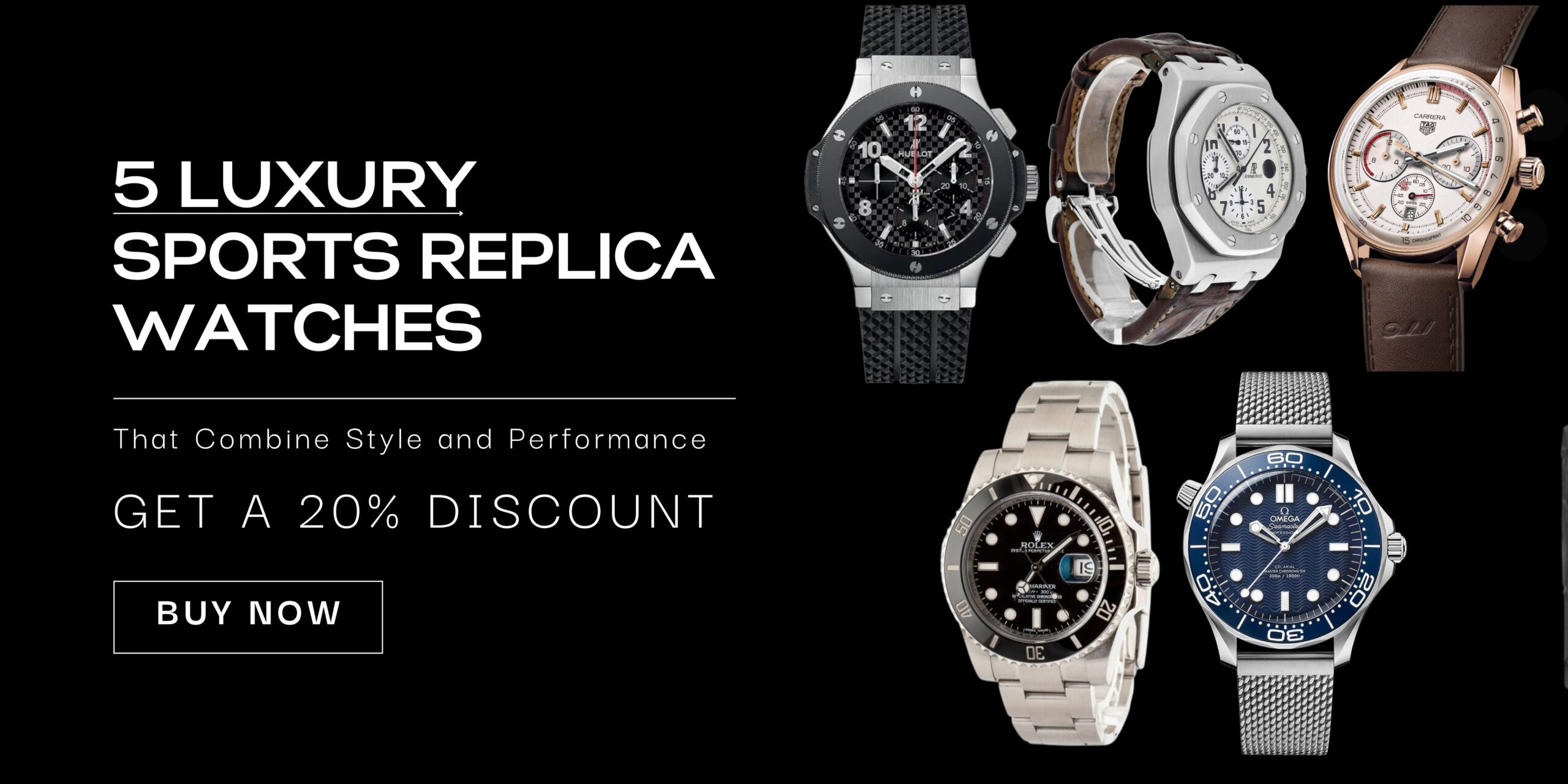 5 Luxury Sports Replica Watches That Combine Style and Performance